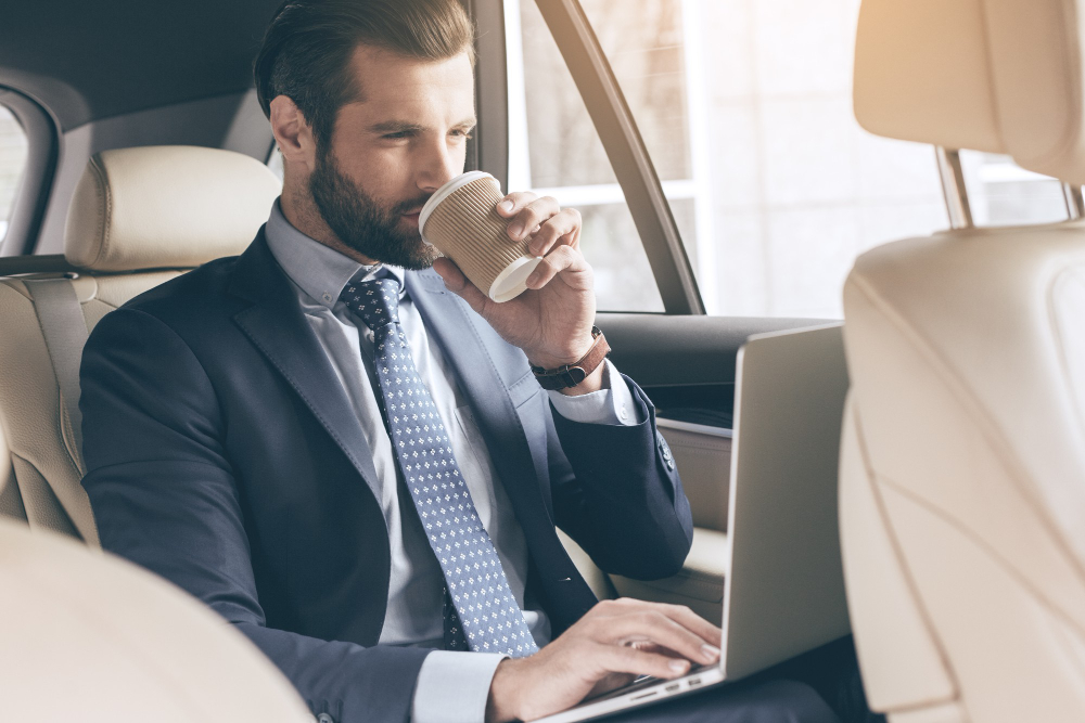 Chauffeur pour voyage d'affaires